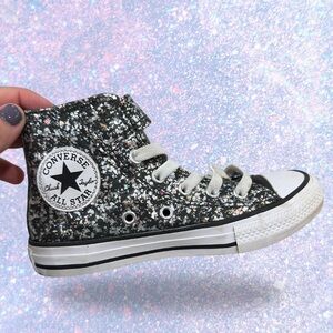 ✨Converse Glitter High-Top Sneakers Girls Size 12 Little Kid ✨